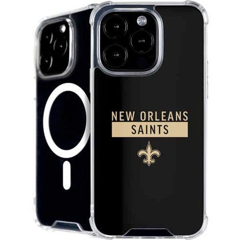 NFL New Orleans Saints Black Performance Series iPhone 16 Pro MagSafe Case
